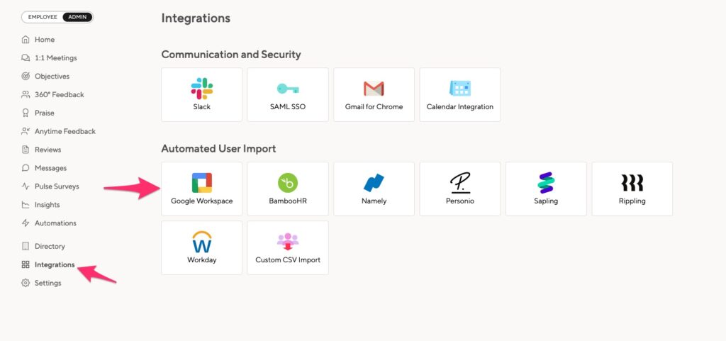 Google Workspace integration - Small Improvements Help Center